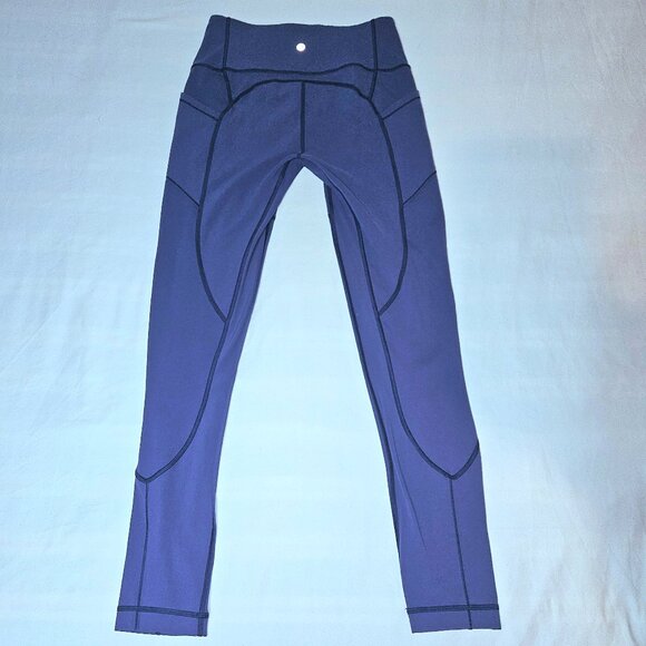 LULULEMON All The Right Places Pant II 28" Gatsby Blue Size 8 - Picture 2 of 9